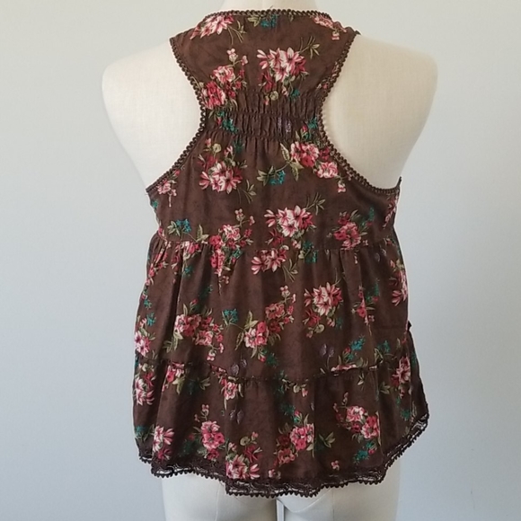 Blue Asphalt Boho Top MediumI/I - Picture 5 of 10